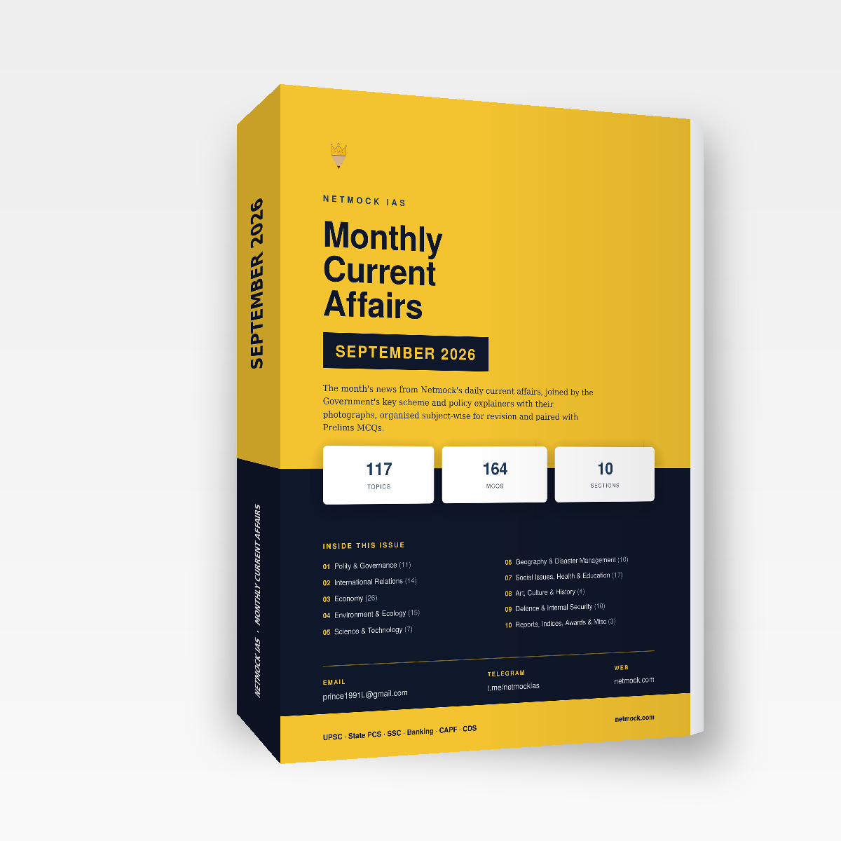 Monthly Current Affairs Magazine — Subscription (current issue: September 2026)